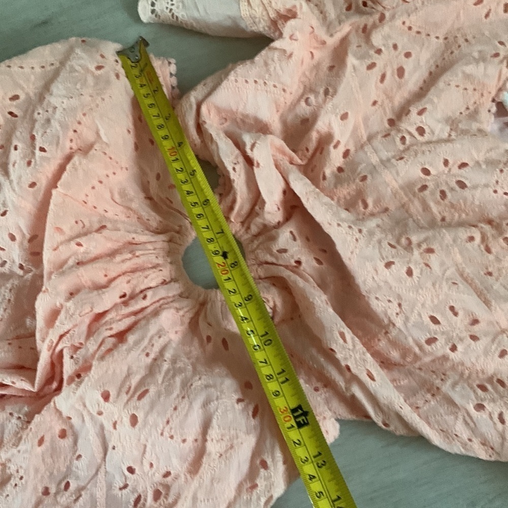 VICI Delilah Eyelet Cutout Maxi Dress Peach Pink Small S NWT boho romantic - Picture 16 of 16